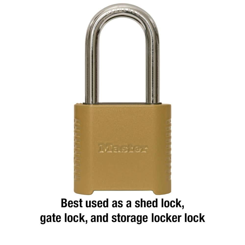 Outdoor Combination Lock, 2 in. Shackle, Resettable - Hercitys