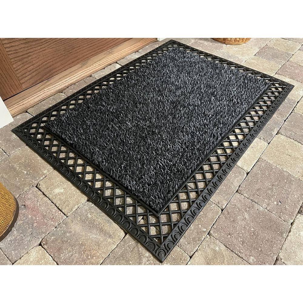 French Quarter Flint 23.5 in. x 35.5 in. Door Mat - Hercitys