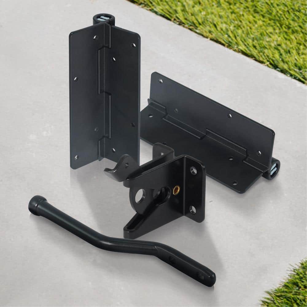 Heavy Duty Metal Fence Gate Lock and Latch Hardware Kit - Hercitys