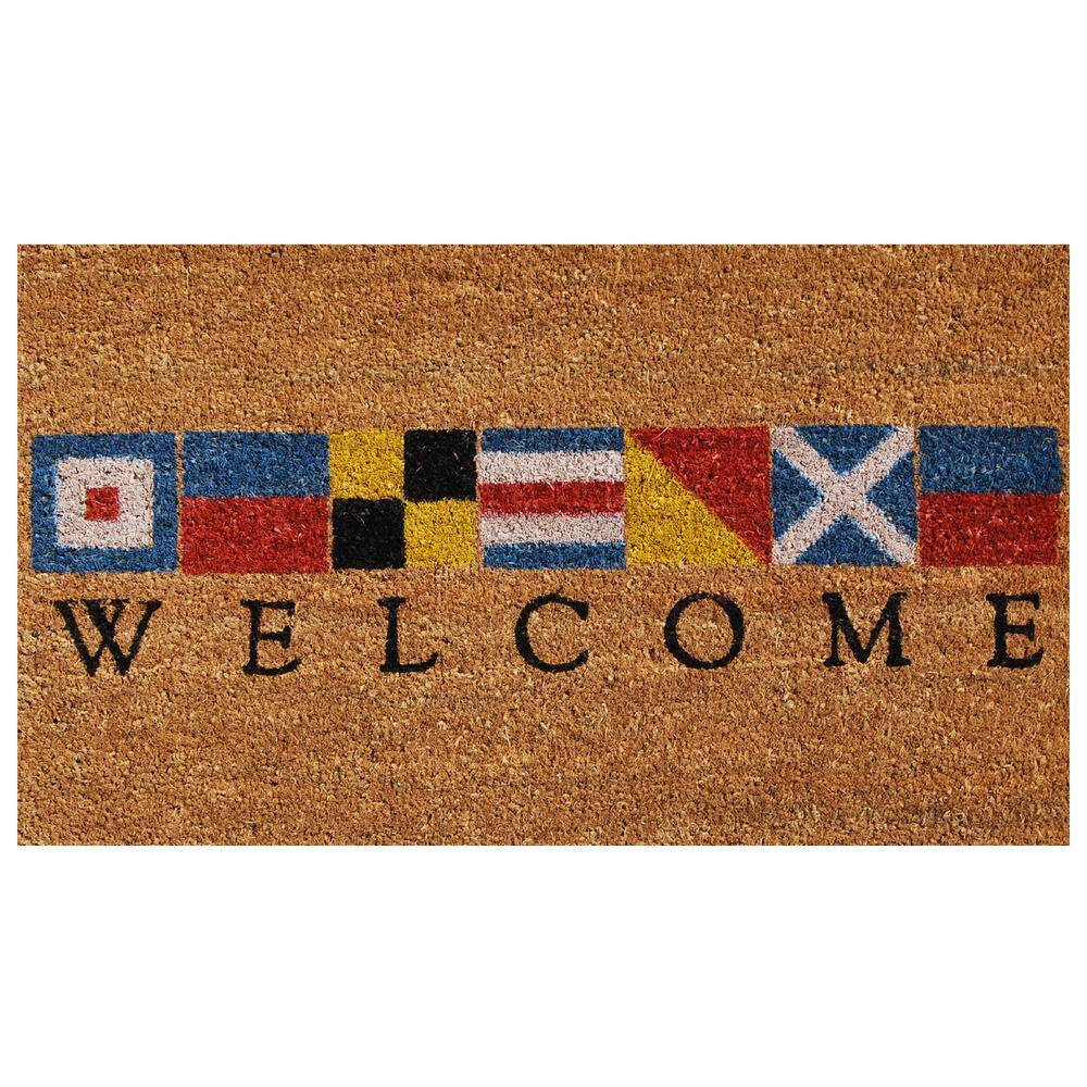 Nautical Welcome 24 in. x 36 in. Door Mat - Hercitys