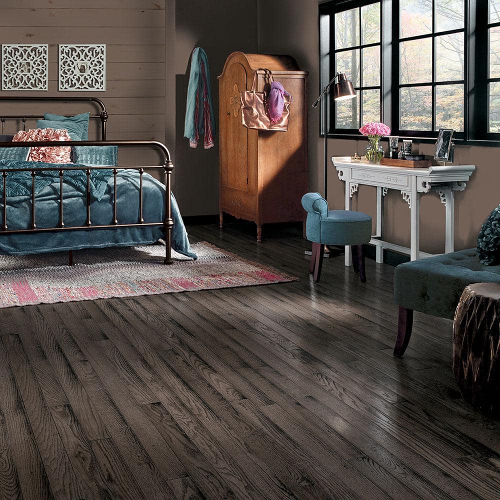 Revolutionary Rustics Rustic Tone Gray Oak 3/4 in. T x 3-1/4 in. W Distressed Solid Hardwood Flooring (22 sq.ft./ctn) - Hercitys
