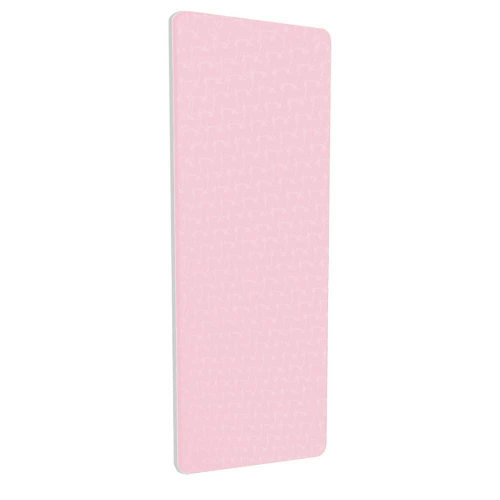 Pink 24 in. W x 72 in. L x 0.3 in. T Thermoplastic Elastomers Gym Flooring Mat (12 sq. ft.) - Hercitys