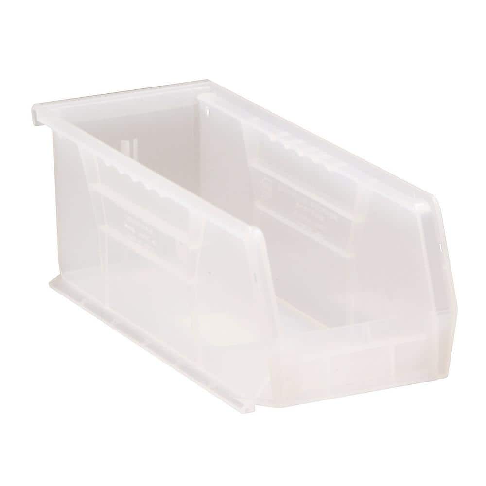Ultra Series 1.51 Qt. Stack and Hang Bin in Clear (12-Pack) - Hercitys