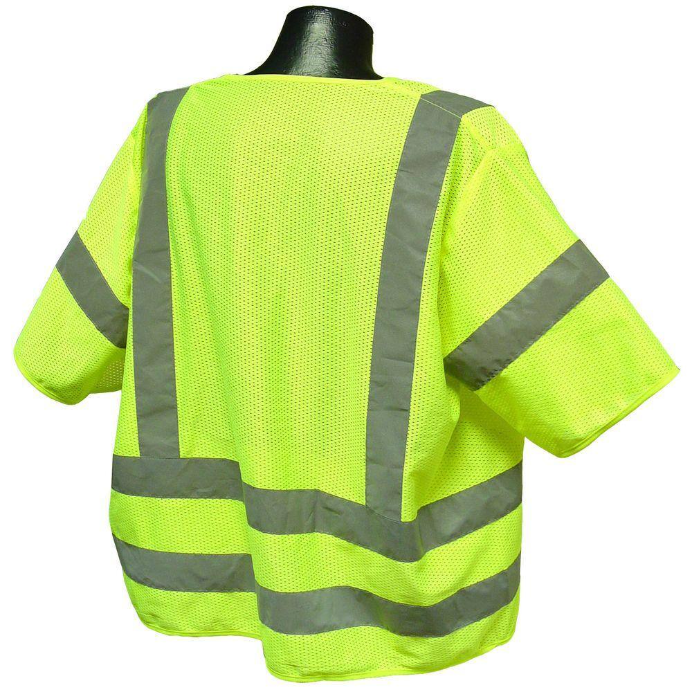 Std Class 3 Extra Large Green Mesh Safety Vest - Hercitys