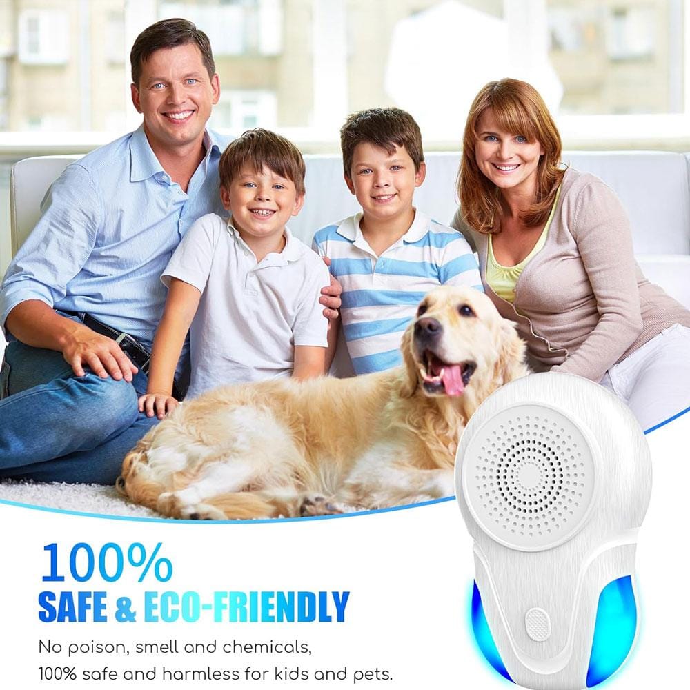 White Ultrasonic Indoor Pest Repellent Plug-in, Pest Control Repeller for Bugs, Mice, Roach, Mosquitoes, Flies (6-Pack) - Hercitys