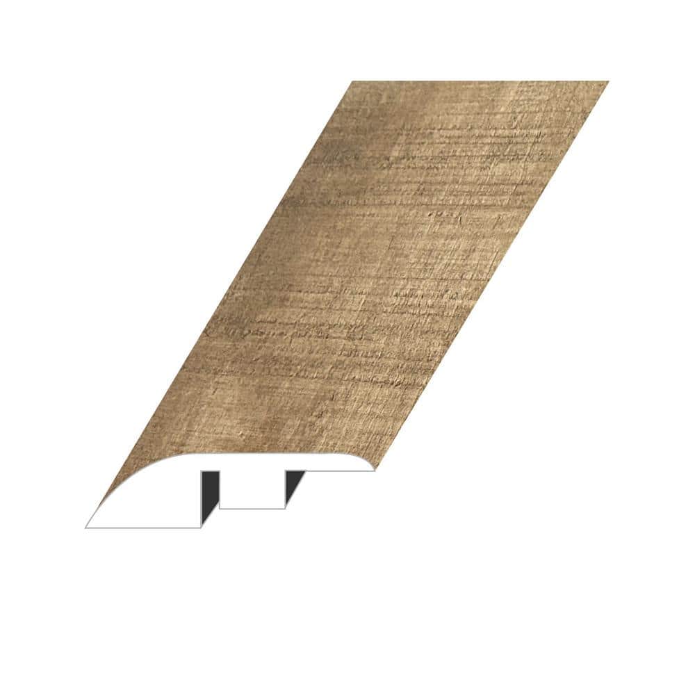 Summa Refined Brass 0.6 in. Thick x 1.8 in. W x 94.5 in. L HDF Waterproof AC5 Laminate Reducer Molding - Hercitys