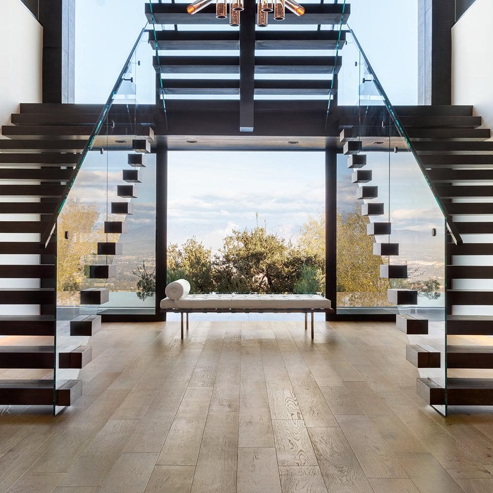 Sunset Cliffs French Oak 1/2 in.T x 7.5 in.W Tongue & Groove Wirebrushed Engineered Hardwood Flooring(1399.2 sq.ft./plt) - Hercitys