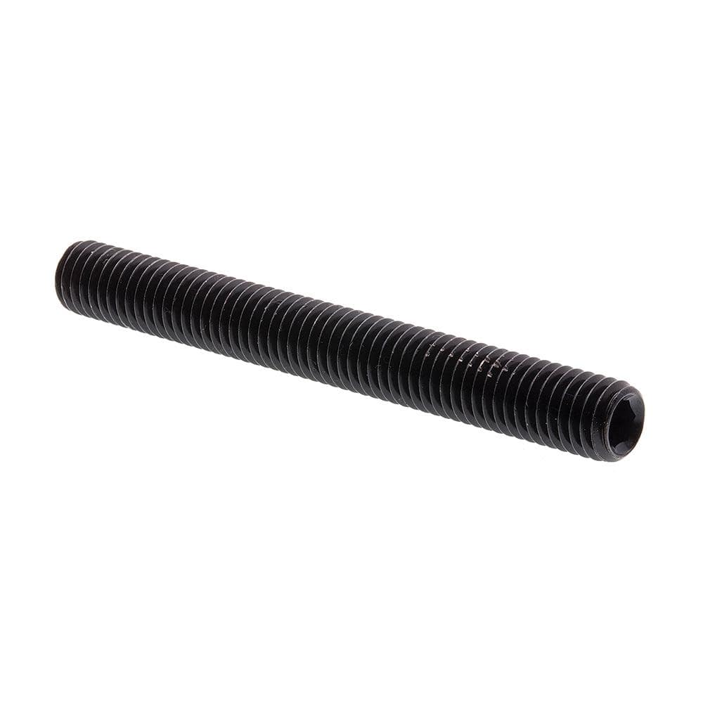 M8-1.25 x 70 mm Metric Black Oxide Coated Steel Set Screws (5-Pack) - Hercitys