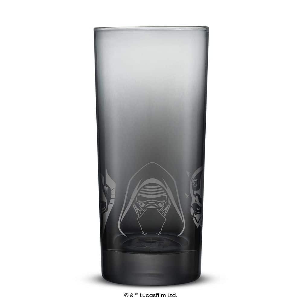 Star Wars Dark Side Tall Drinking Glasses, (Set of 4) 16 oz. - Hercitys