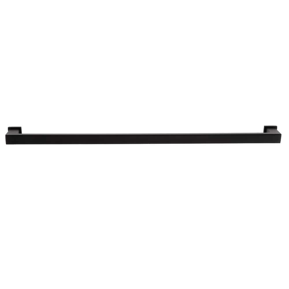 Chelsey 12 in. (305 mm) Center-to-Center Classic Matte Black Bar Drawer Pull - Hercitys