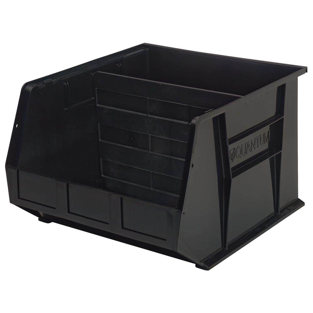 Ultra Series 27.00 Qt. Stack and Hang Bin in Black (3-Pack) - Hercitys