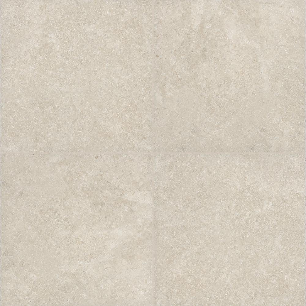 Living Style Pearl 2 cm x 24 in. x 24 in. Matte Porcelain Stone Look Paver (256 sq. ft./Pallet) - Hercitys