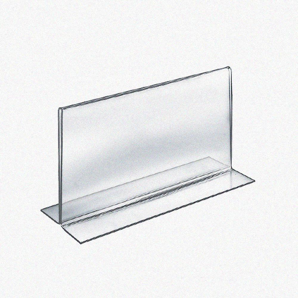 8.5 in. W x 5.5 in. H Double-Foot 2-Sided Sign Holder (10-Pack) - Hercitys