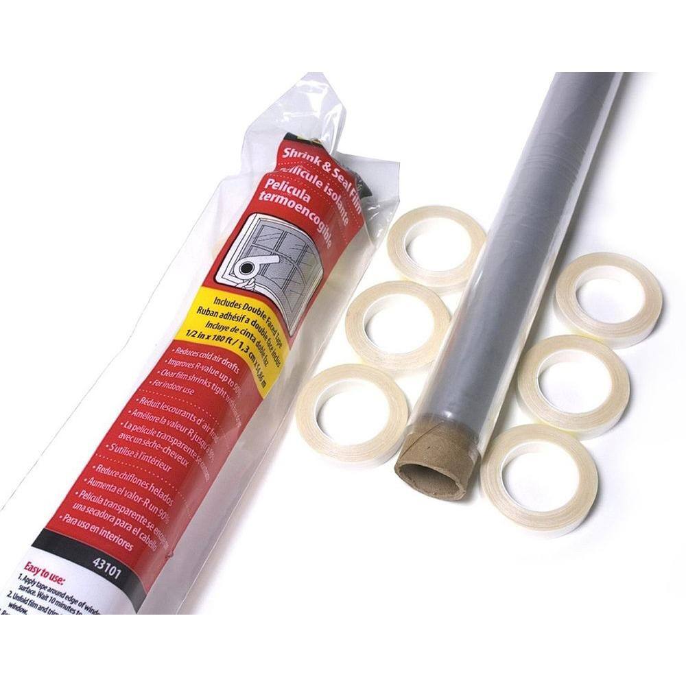 84 in. x 25 ft. Shrink and Seal Window Bulk Roll Weatherstrip Adhesive - Hercitys