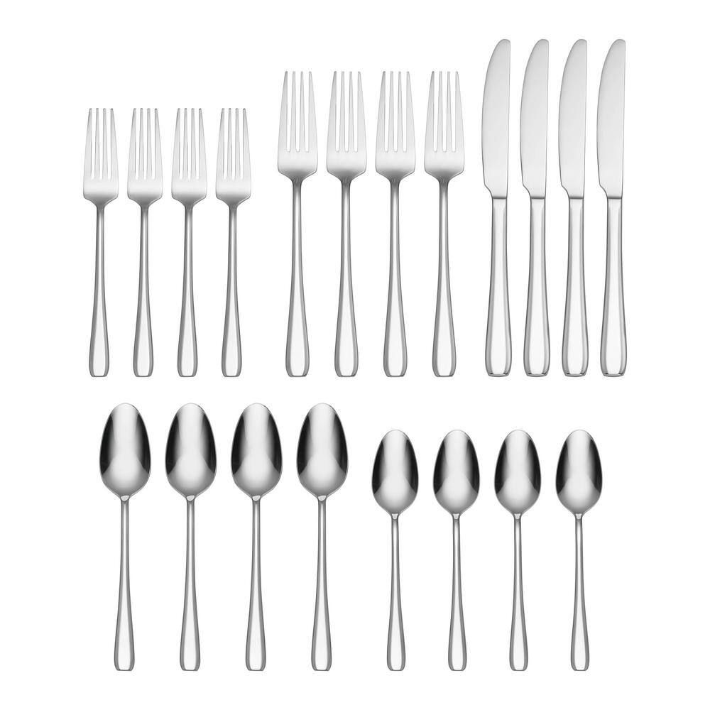 Waverley 20-Piece Silver 18/0-Stainless Steel Flatware Set (Service For 4) - Hercitys