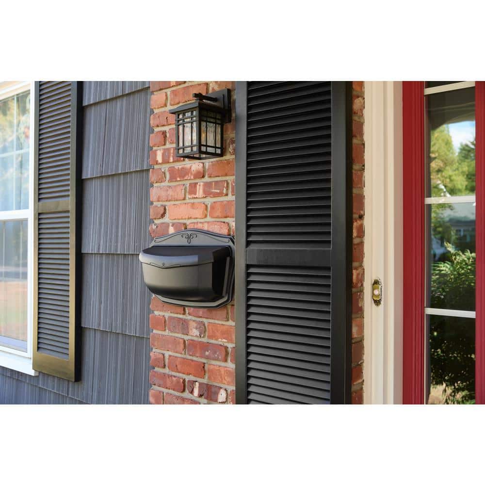 Villa Black, Small, Aluminum, Wall Mount Mailbox - Hercitys