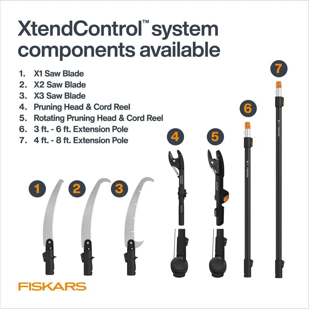 XtendControl 15 in. X1 Saw 14. ft. Interchangeable Tree Pruner - Hercitys