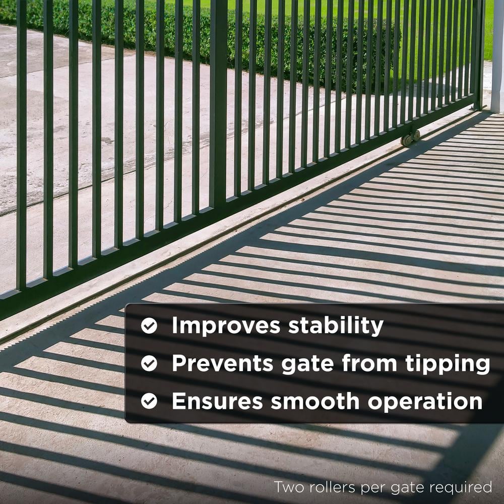 6 in. Side Roller with Metal Bracket for Sliding Rolling Gate - Hercitys