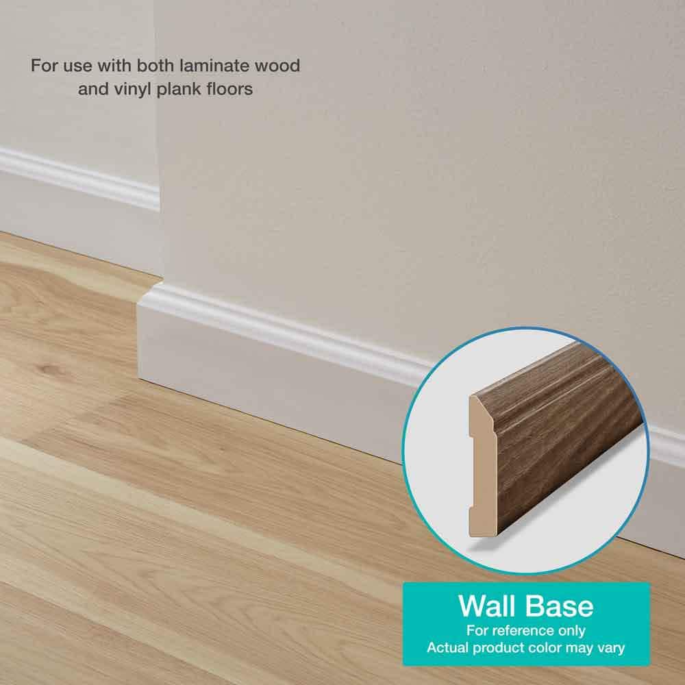 Yearling 0.62 in. T x 3.3 in. W x 94.5 in. L Textured Wood Look Laminate Moulding/Trim Base Molding - Hercitys