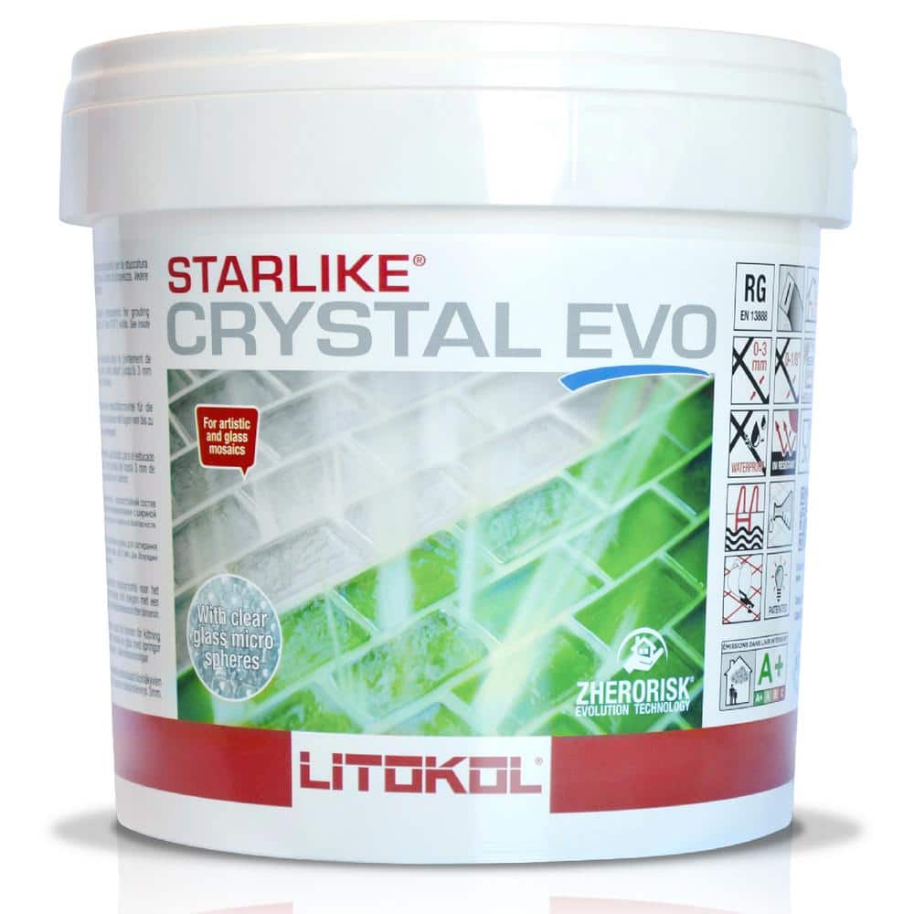 Starlike Crystal EVO 700 11 lbs. Translucent Glass Tile Grout - Hercitys