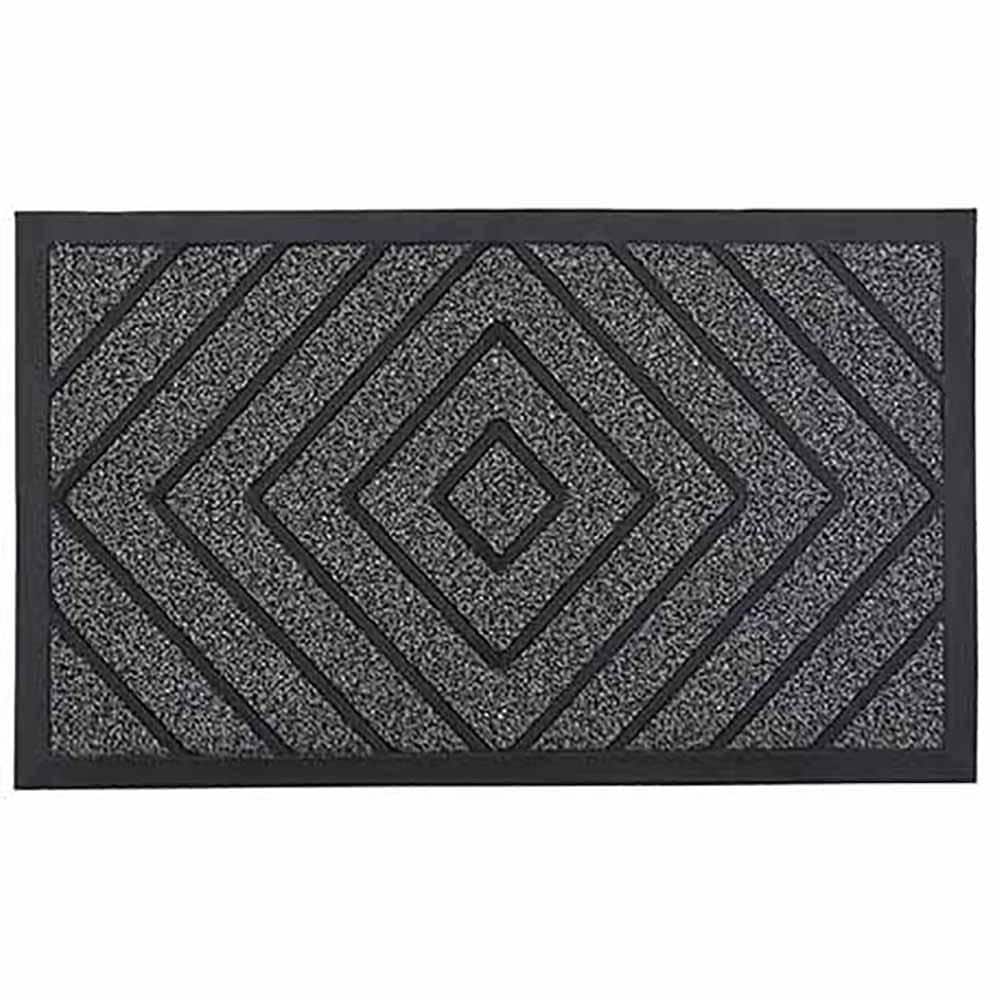 Gray Diamond 18 in. x 30 in. Coir Door Mat - Hercitys