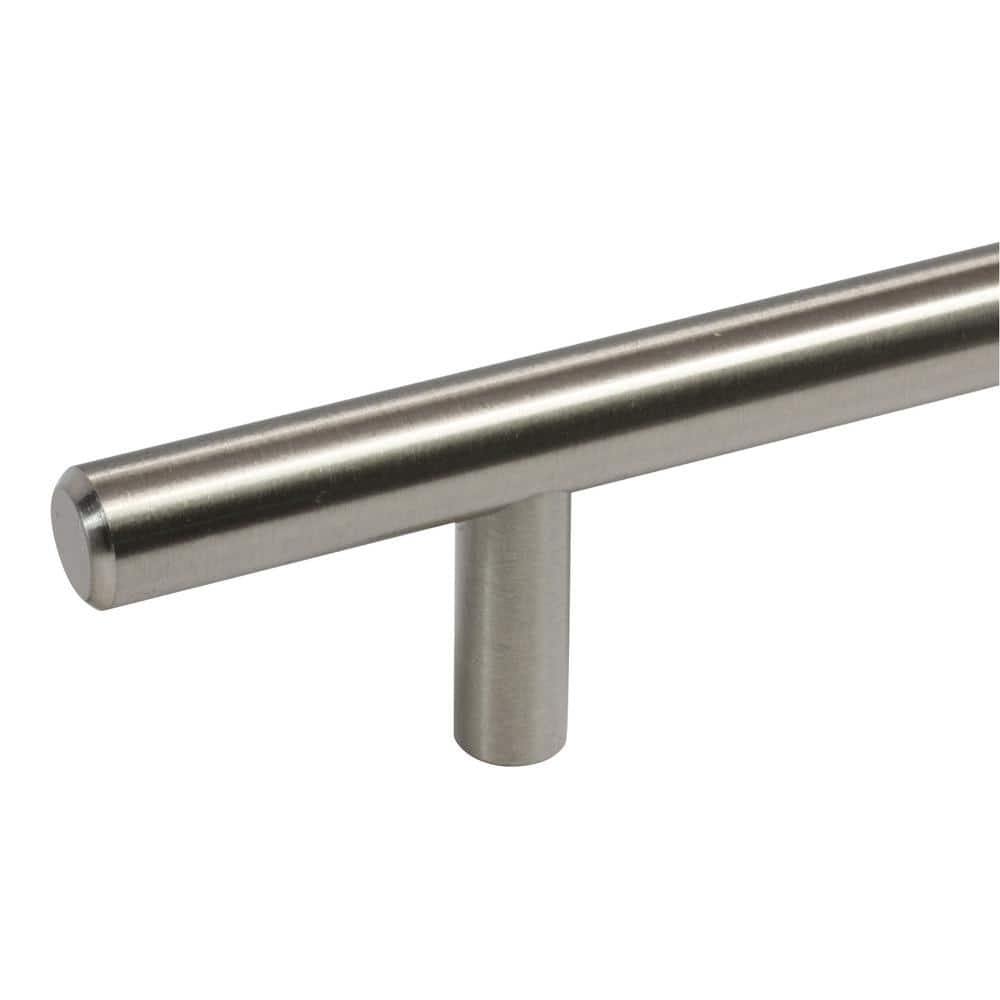 Solid 3 in. (76 mm) Center-to-Center Brushed Nickel Kitchen Cabinet Drawer T-Bar Pull Handle Pull (25-Pack) - Hercitys