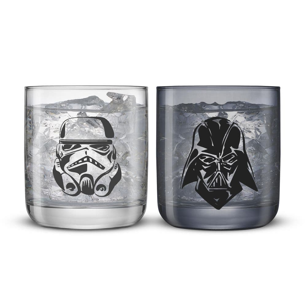 Star Wars Dark and Light Silhouette Short Glasses, 10 oz. (Set of 2) - Hercitys