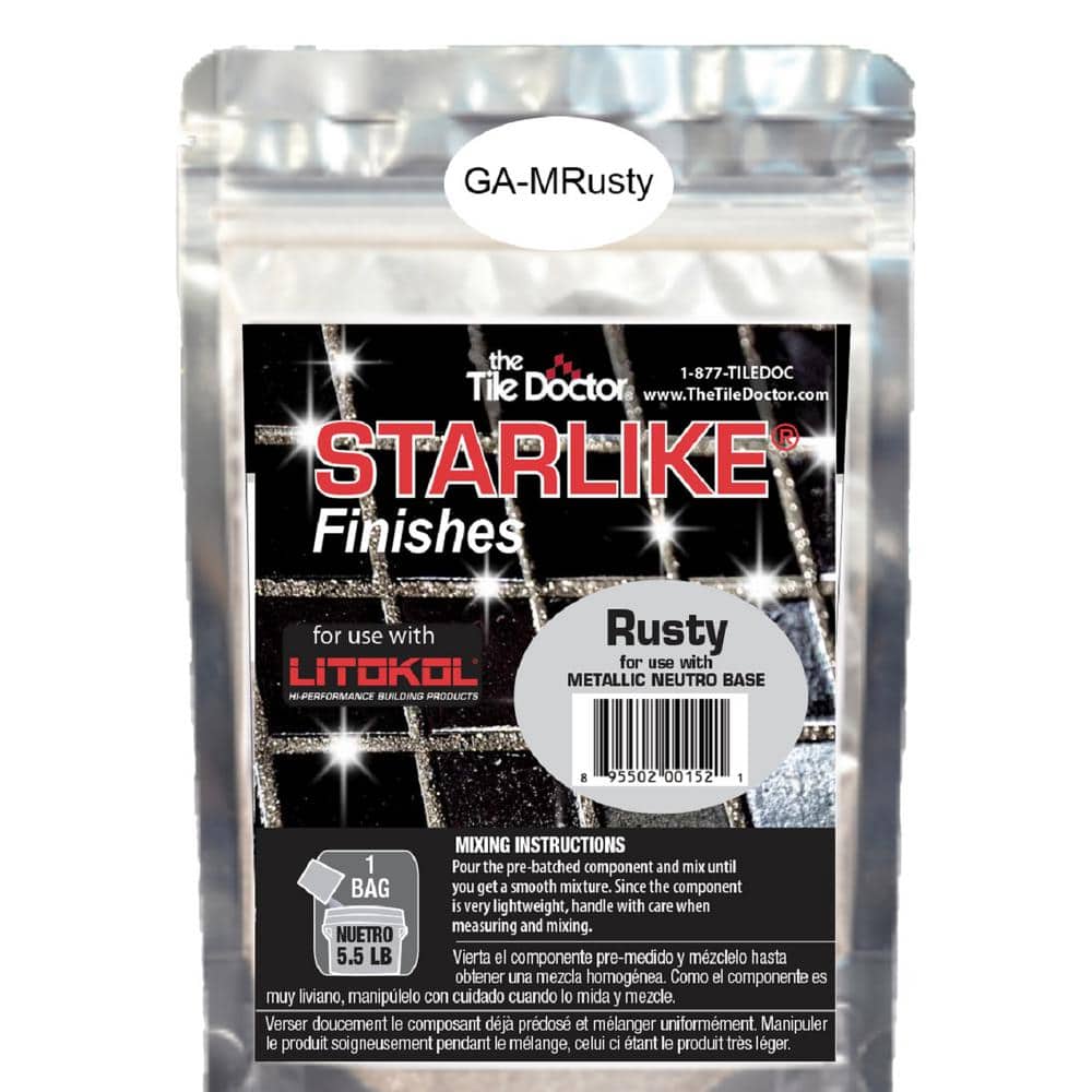Starlike Finishes Epoxy Grout Additive – Rusty Metallic Collection 80 g (1-Pack) - Hercitys