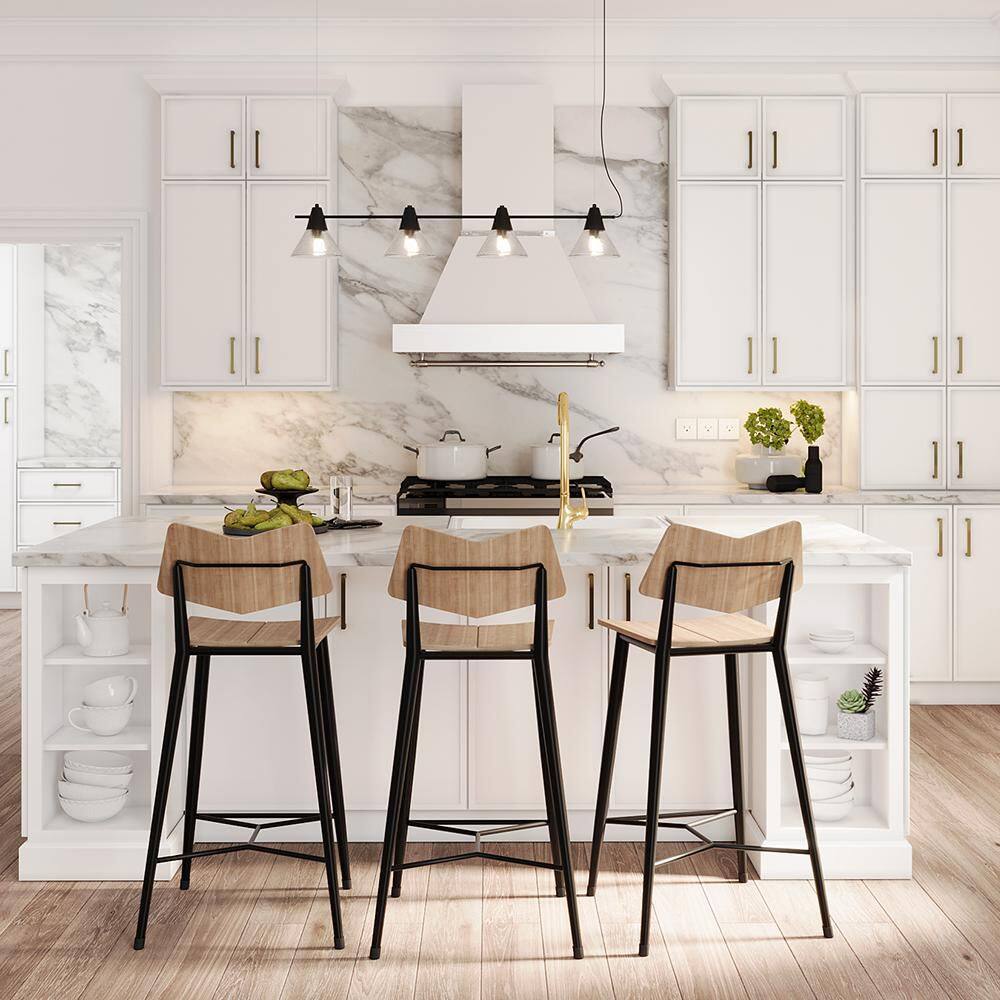 Franklin 18 in. W x 12 in. D x 30 in. H Assembled Plywood Wall Kitchen Cabinet in Vesper White with Soft Close - Hercitys