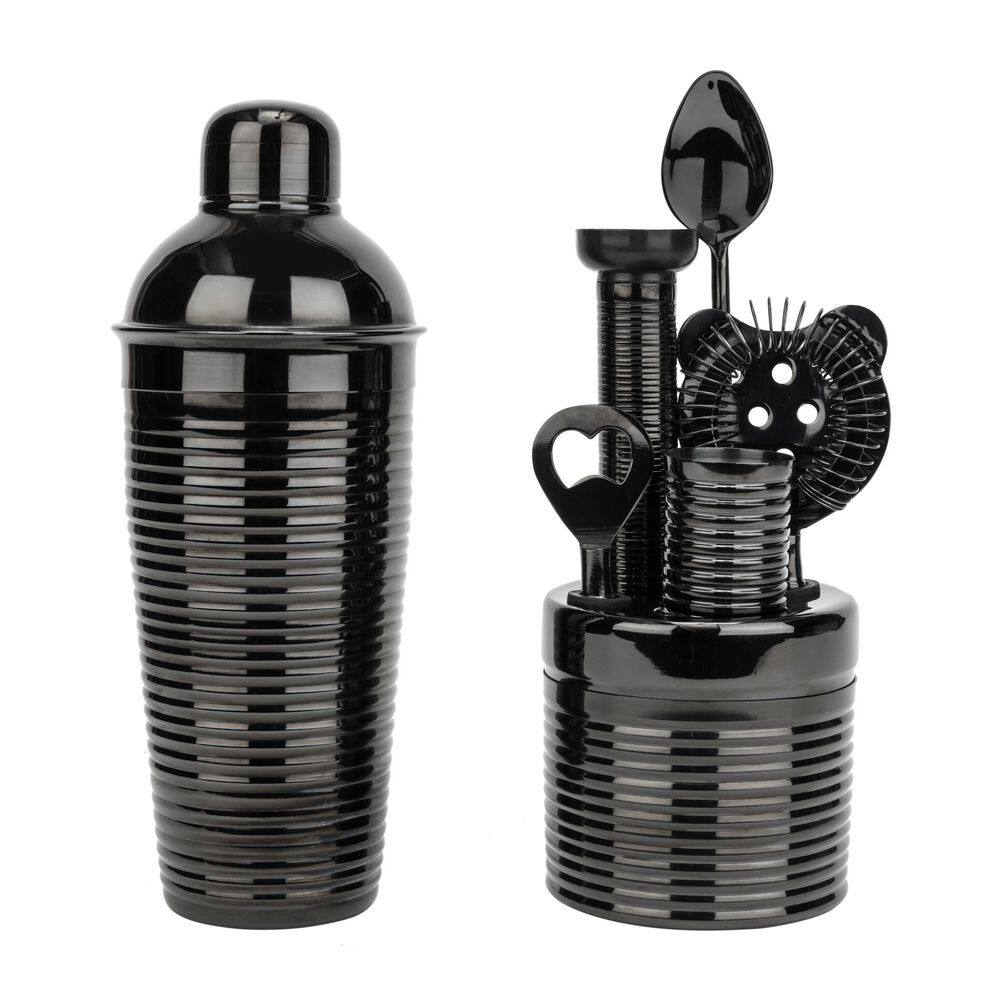 7-Piece Black Barware Set - Hercitys