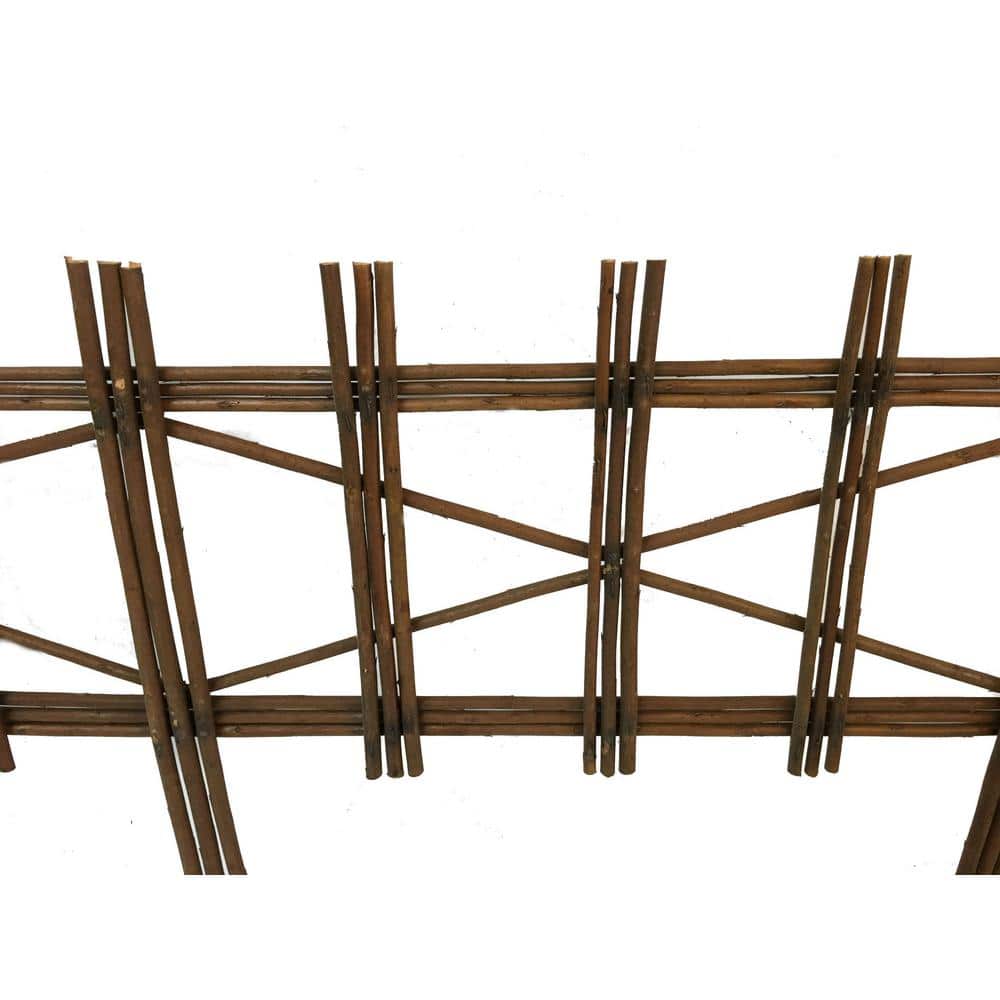 4 ft. Picket Fence Style Willow Edging - Hercitys