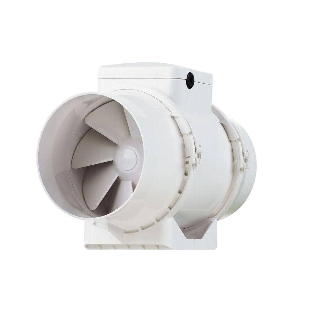 146 CFM Power 4 in. Energy Star Rated Mixed Flow In-Line Duct Fan - Hercitys