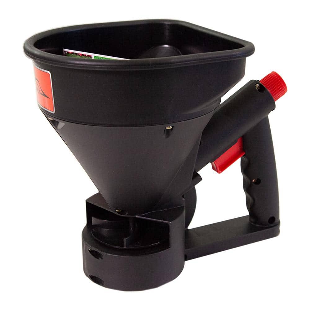 5 lbs. All-Season Handheld Spreader with Easy-Fill Design for Seed, Ice Melt and Fertilizer - Hercitys