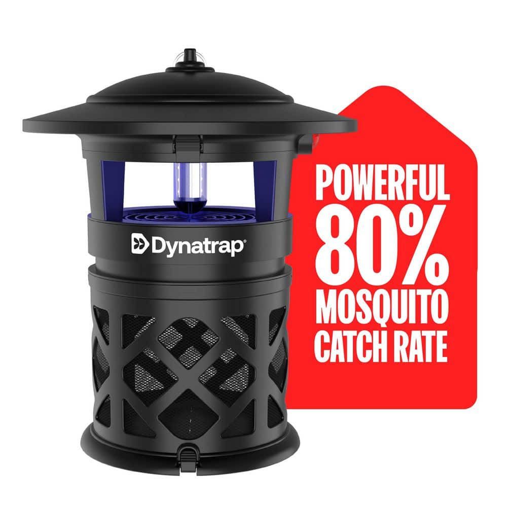 1 Acre LED Outdoor Insect Trap – Traps Mosquitoes, Flies, Moths, & Other Flying Insects – Bug Zapper Alternative – Black - Hercitys