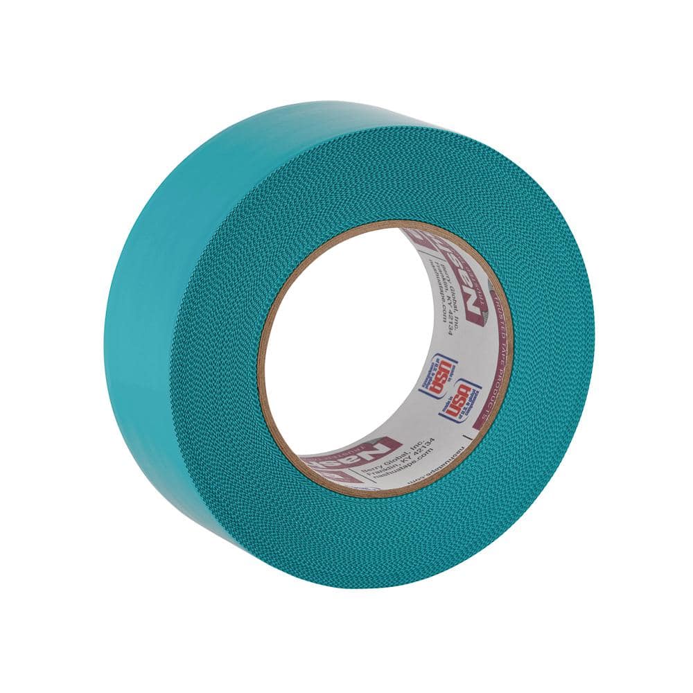 1.89 in. x 54.7 yd. Residue Free Poly Hanging Duct Tape in Teal Pro Pack (12-Pack) - Hercitys