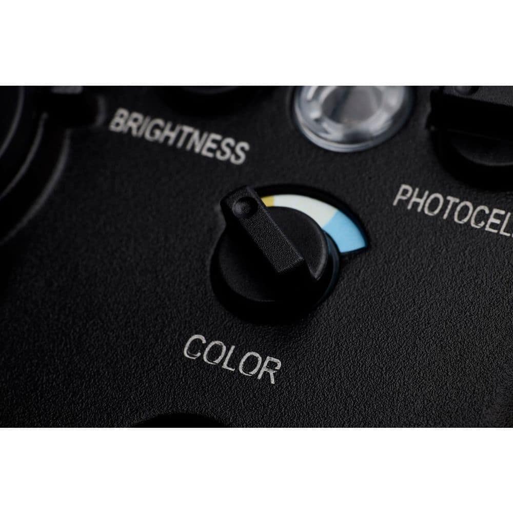 125-Watt Equivalent 3352 Lumen 103°  Black Dusk to Dawn Integrated LED Flood Light, CCT Selectable - Hercitys