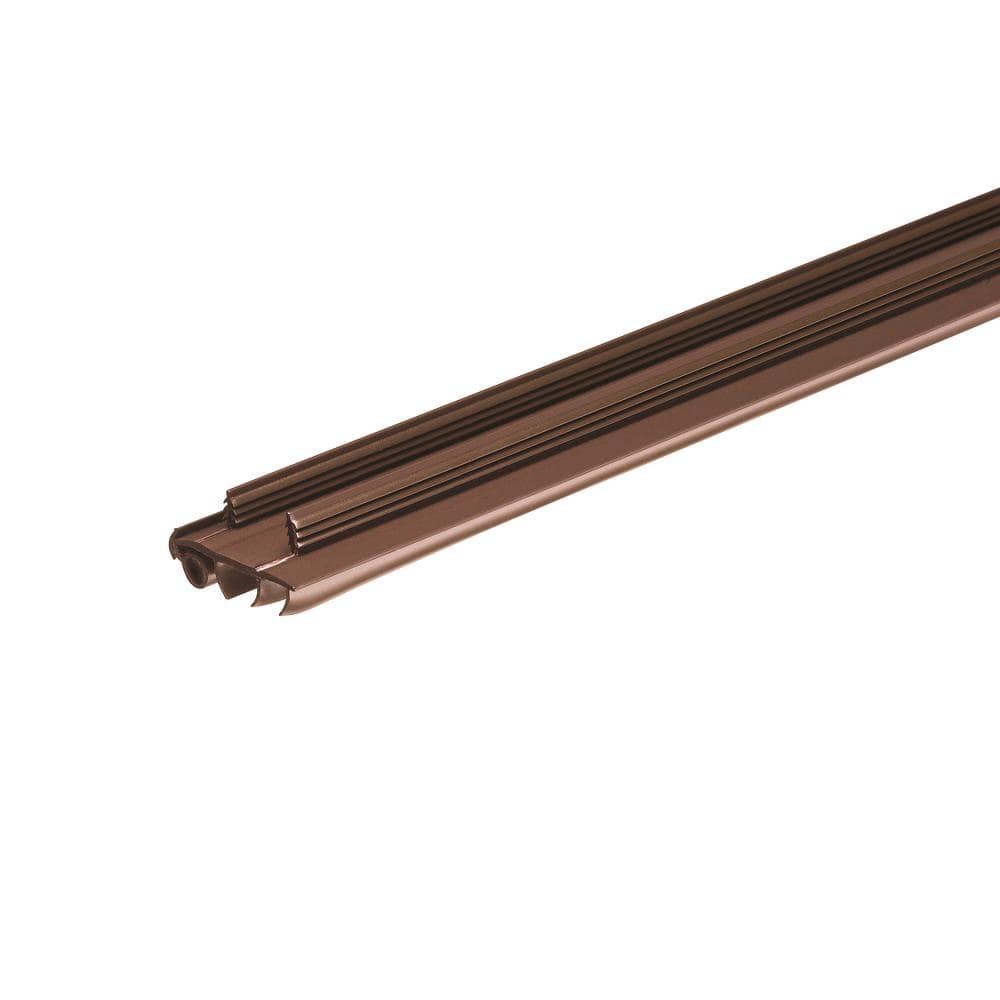 36 in. x 1-3/4 in. Brown PVC Door Bottom Replacement for Stanley Steel Doors - Hercitys