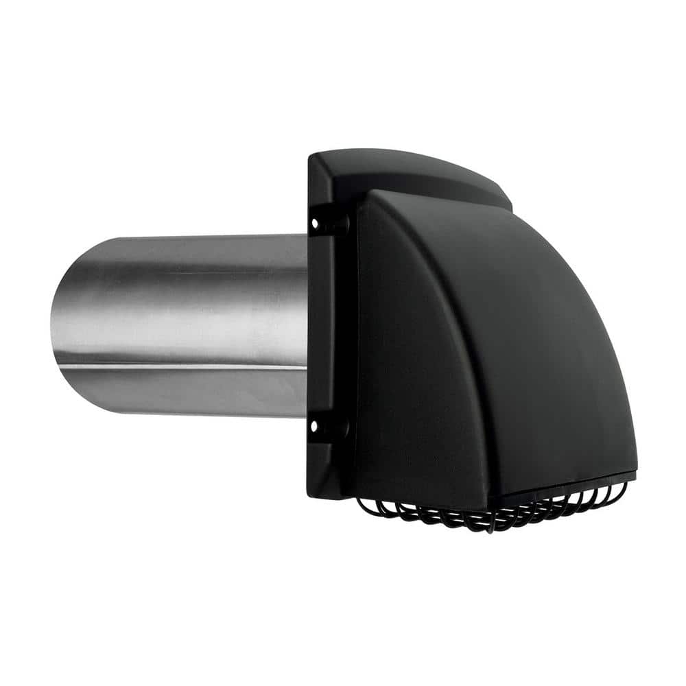 4 in. Wide Mouth Black Vent Hood - Hercitys
