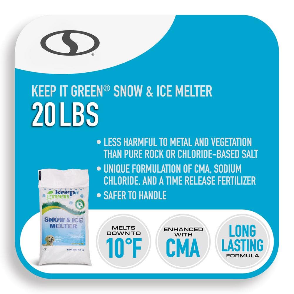 20 Lb. Pet-Safer Ice and Snow Melt + Deicer,Works to 10°F - Hercitys