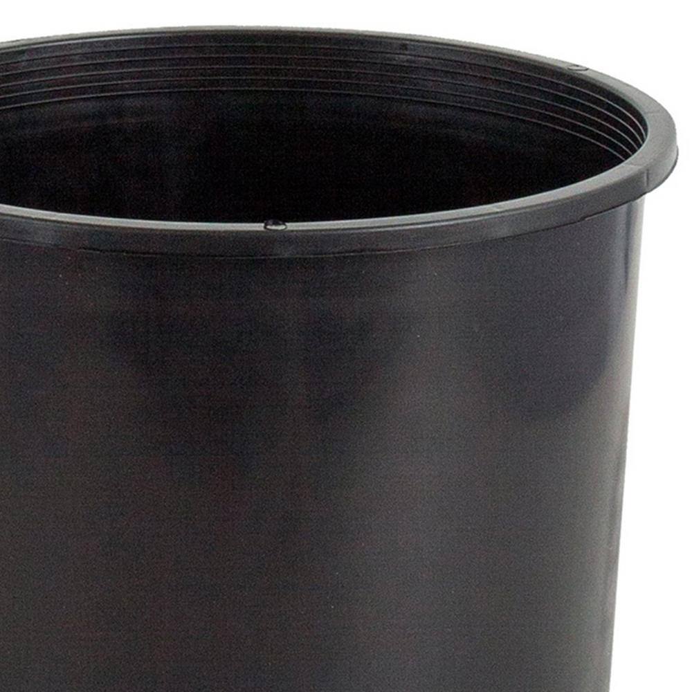 11 in. W x 21 in. H 5 Gal. Premium Nursery Black Plastic Planter Garden Grow Pots (Set of 20) - Hercitys
