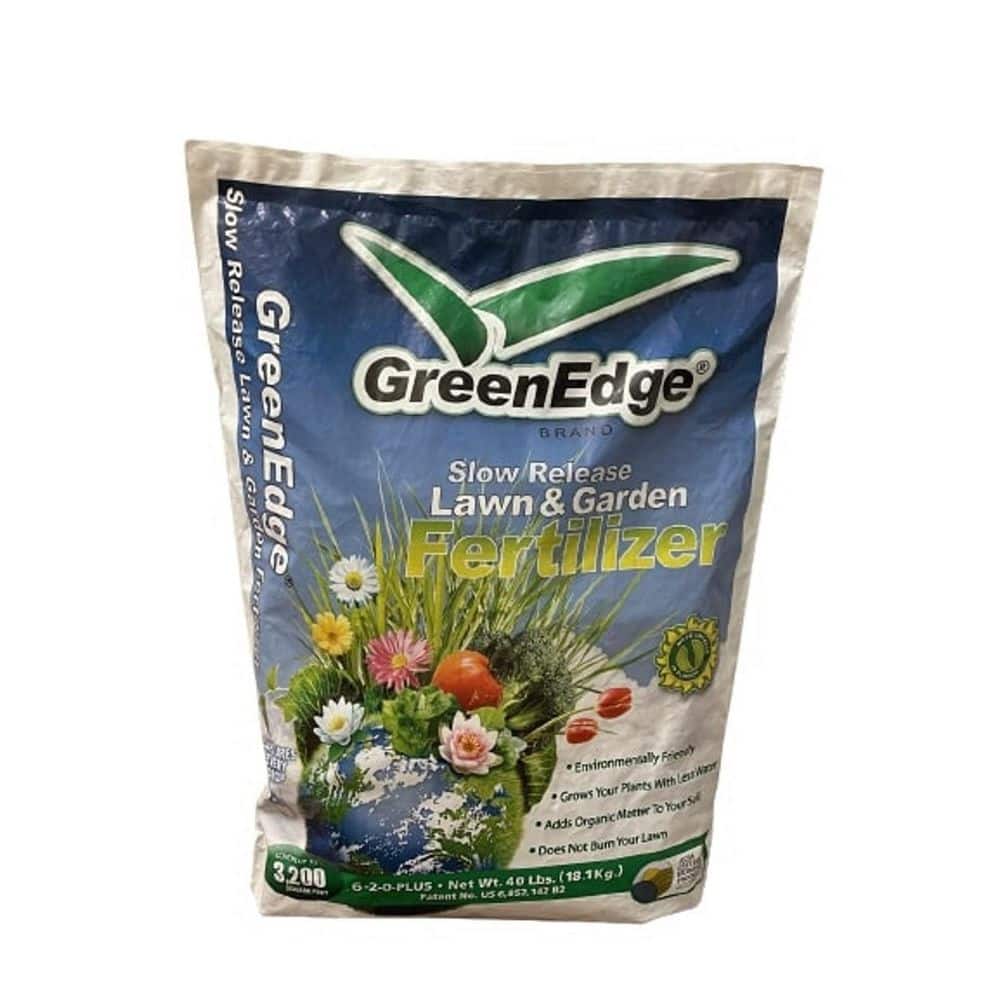 40 lb. 6-2-0 Slow Release Fertilizer with Organic Nitrogen – Lawn and Garden Fertilizer Covers 3000 sq. ft. - Hercitys