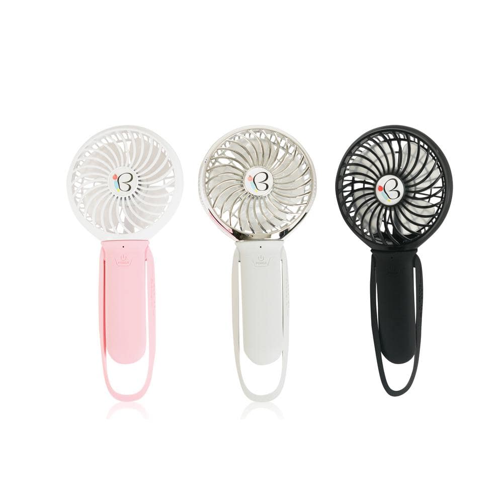3 Speed Rechargeable Buggy Turbo Fan – Gray/Chrome - Hercitys