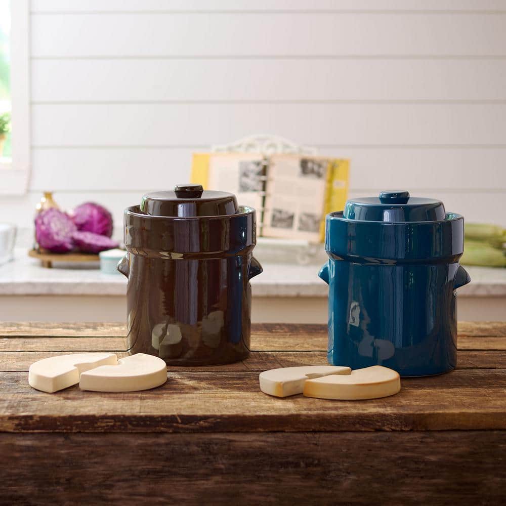 10L Traditional Water-Seal Fermentation Crock Set - Hercitys