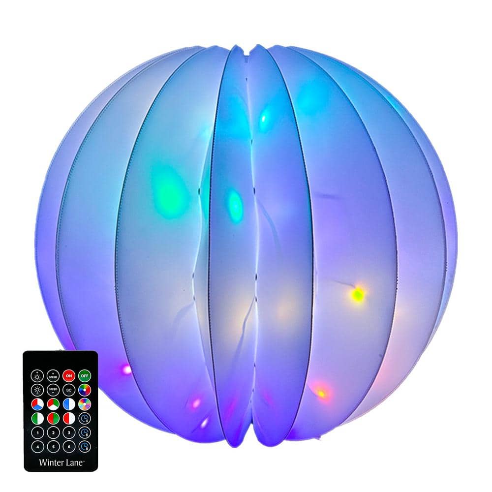 18 Inch Indoor & Outdoor Foldable Lighted Orb - Hercitys