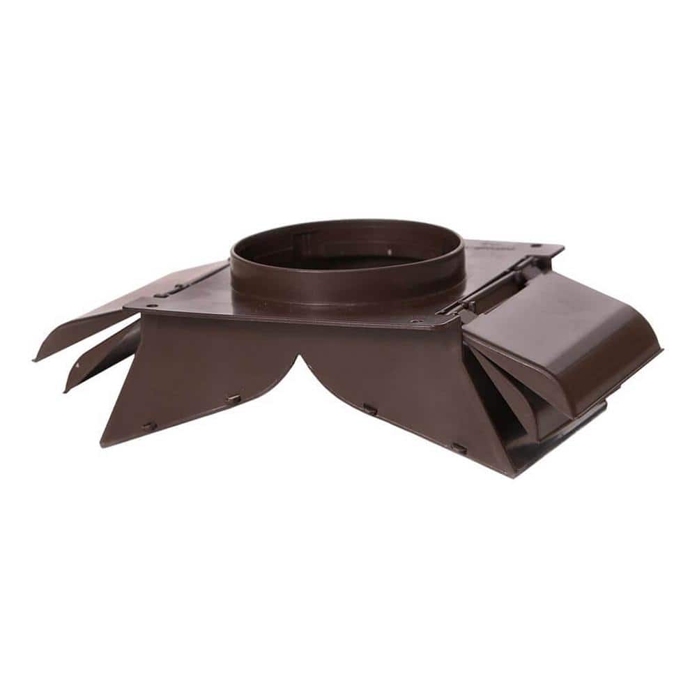 4 in. Dual Door Soffit/Eave Vent in Brown - Hercitys