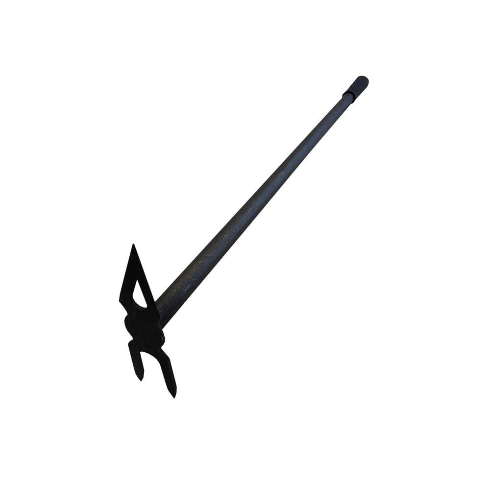 24.5 in. L Handle 32 in. L 2-Tine Hand Cultivator with Diamond Shaped Long Handle Hoe - Hercitys