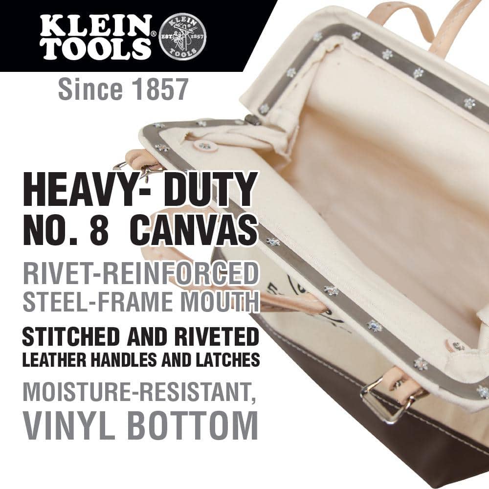 16 in. Canvas Tool Bag - Hercitys