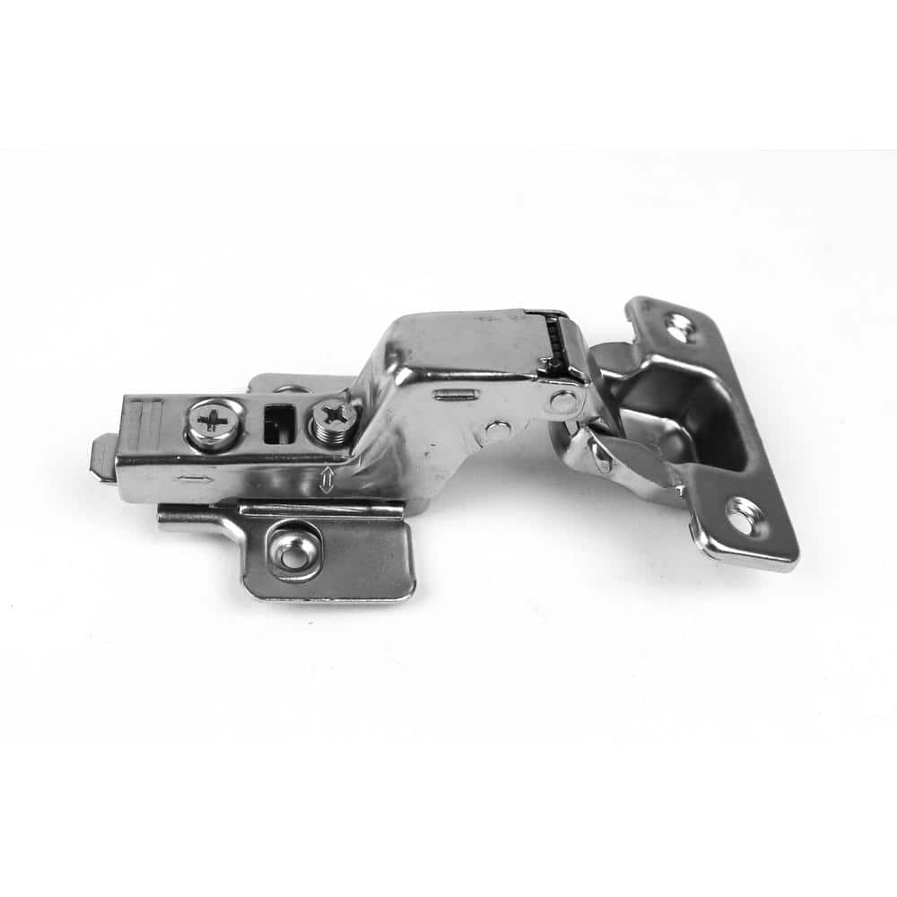 110-Degree 35 mm Inset Overlay Soft Close Frameless Cabinet Hinges with Installation Screws (20-Pairs) - Hercitys