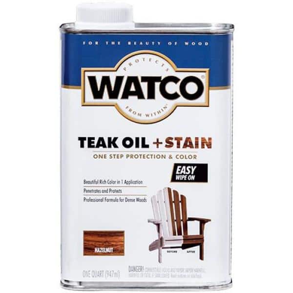 1 Quart Teak Oil in Hazelnut (4 Pack) - Hercitys