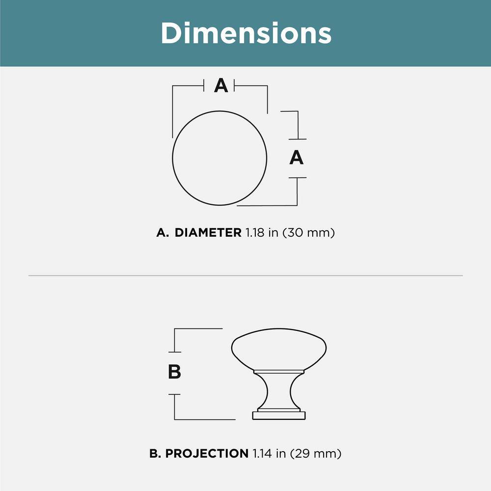 (24-Pack) Garrett 1-3/16 in. (30 mm) Classic Polished Chrome Round Cabinet Knobs - Hercitys